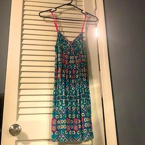 Short colorful summer dress. Bought at target - xhilaration brand. Size Sm